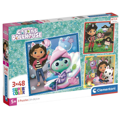 Imagen 1 - Puzzle La Casa De Muñecas De Gabby 3X48pzs
