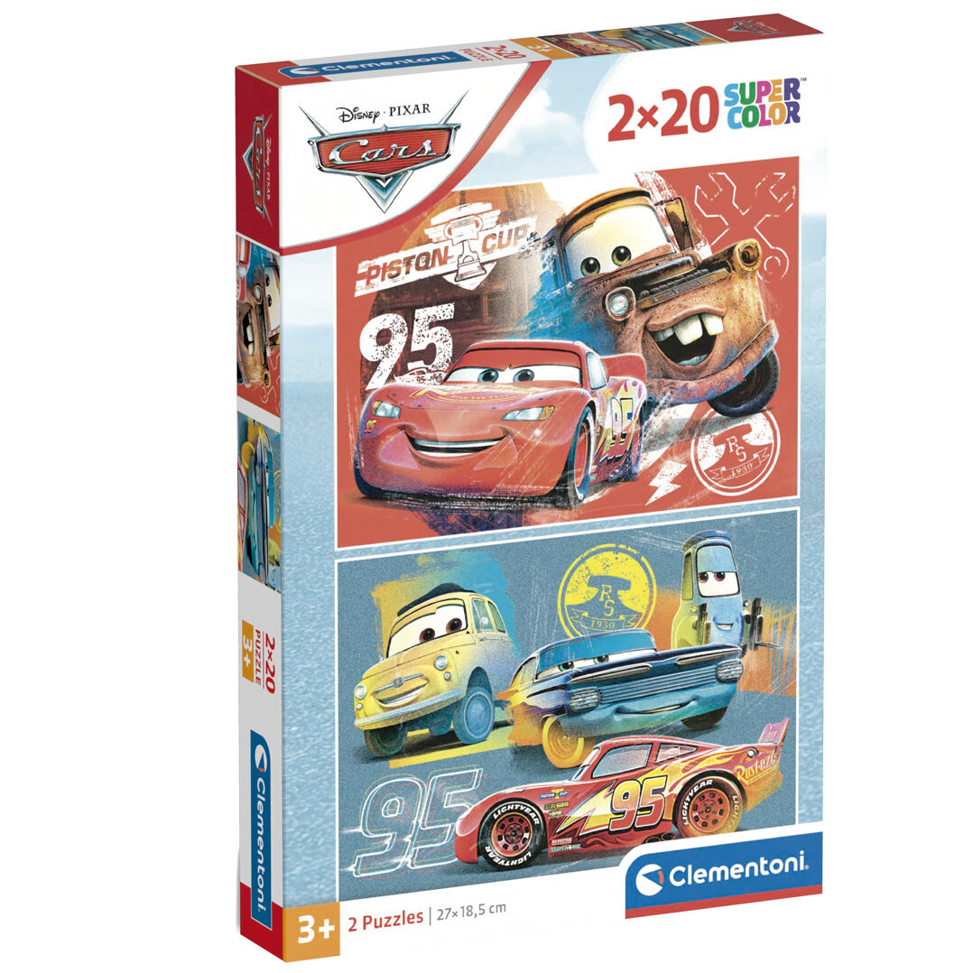 Imagen 1 de Puzzle Cars Disney 2X20pzs