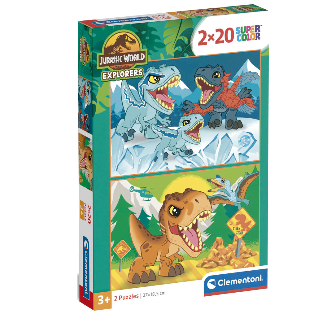 Imagen 1 - Puzzle Jurassic World 2X20pzs