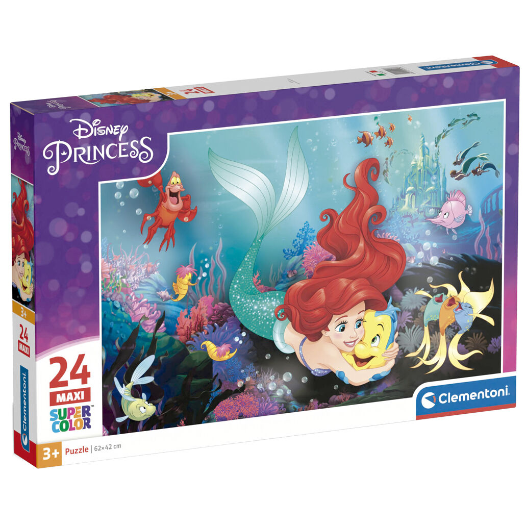 Imagen 1 - Puzzle Maxi La Sirenita Disney 24Pzs
