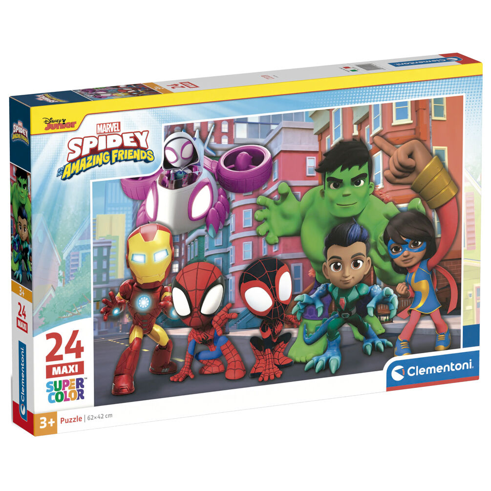 Imagen 1 - Puzzle Maxi Spidey And His Amazing Friends Marvel 24Pzs