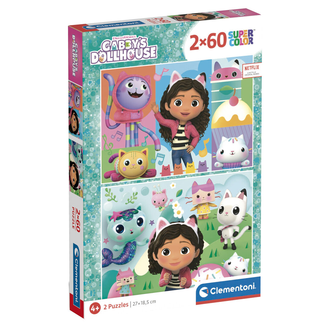 Imagen 1 - Puzzle La Casa De Muñecas De Gabby 2X60pzs