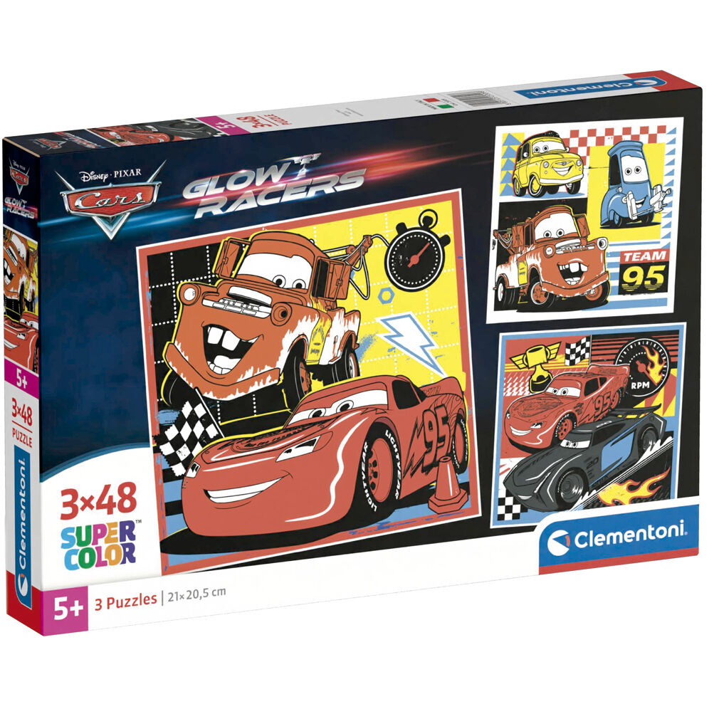 Imagen 1 de Puzzle Cars Disney 3X48pzs
