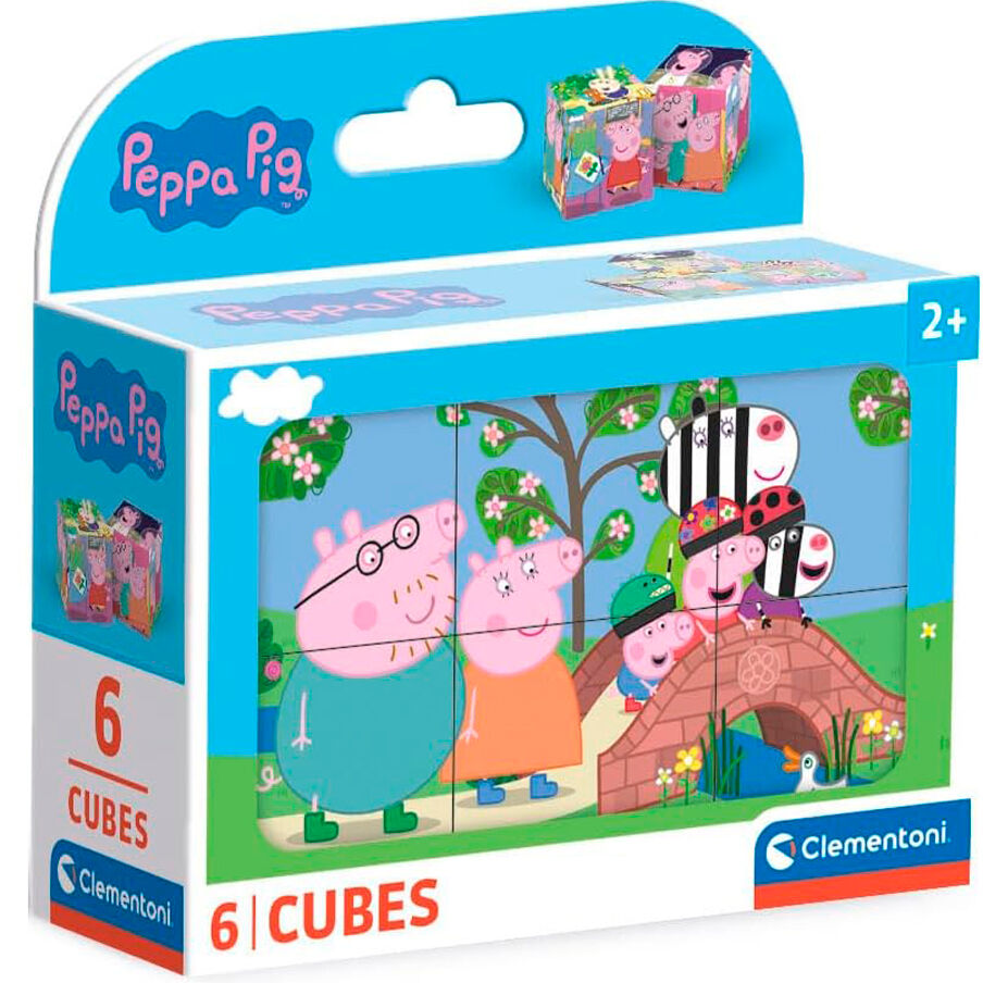 Imagen 5 - Puzzle Cubo Peppa Pig 6Pzs