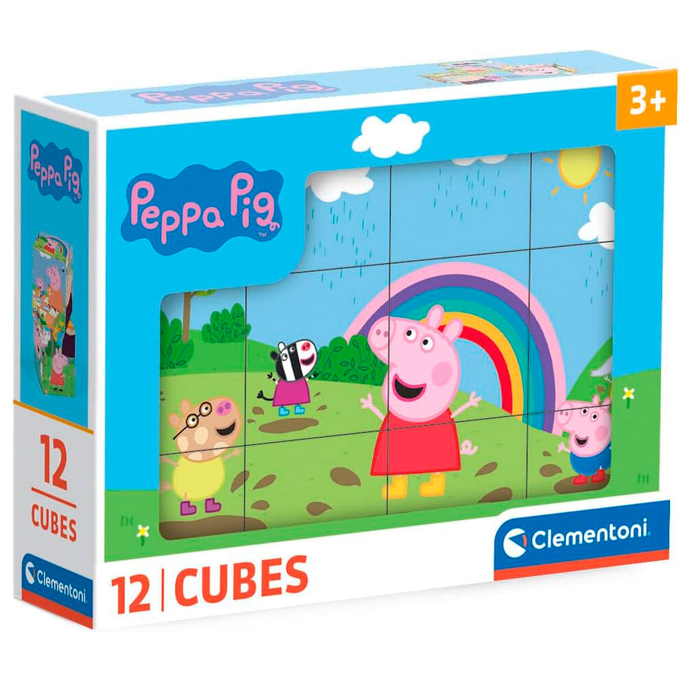 Imagen 1 - Puzzle Cubo Peppa Pig 12Pzs