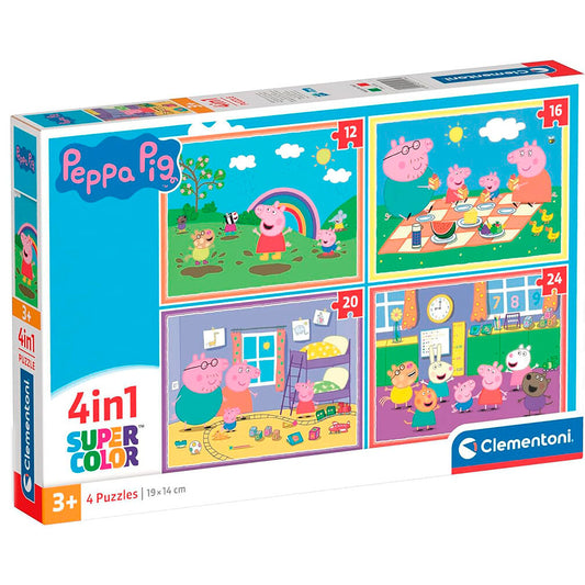 Imagen 1 de Puzzle Peppa Pig 12-16-20-24Pzs