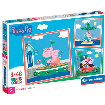 Imagen 3 de Puzzle Peppa Pig 3X48pzs