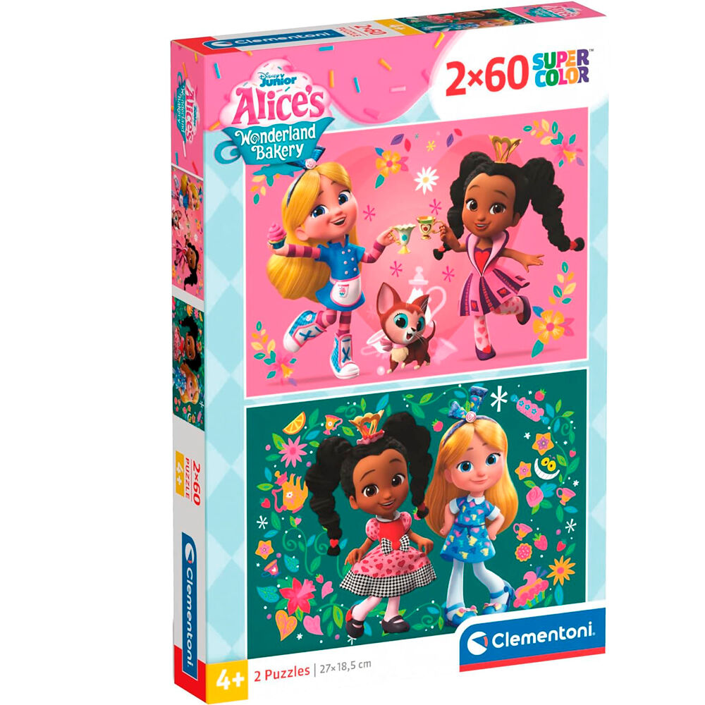 Imagen 3 de Puzzle Alicia Bakery Disney 2X60pzs