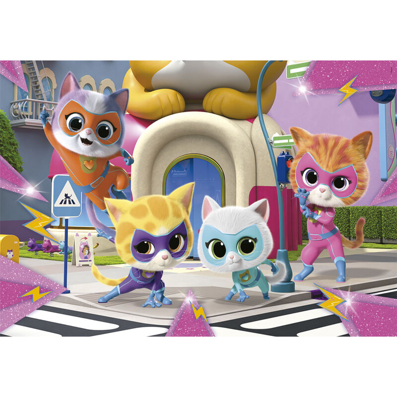 Imagen 2 - Puzzle Superkitties Disney 2X20pzs