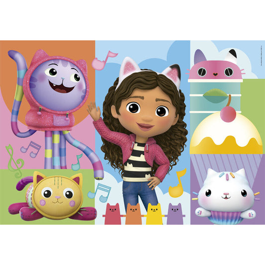 Imagen 2 - Puzzle La Casa De Muñecas De Gabby 2X60pzs