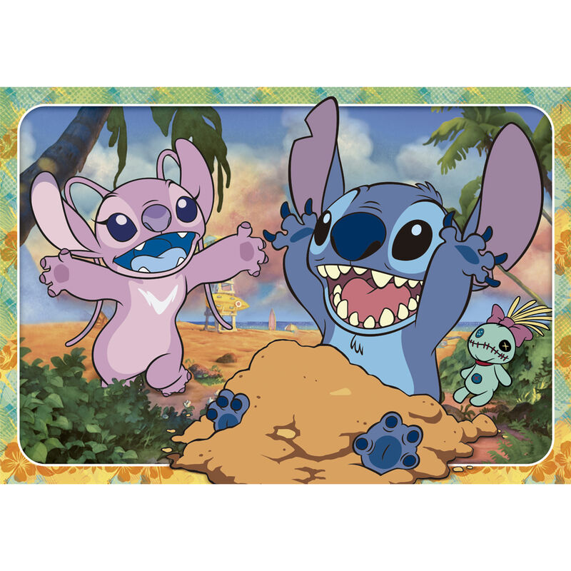 Imagen 2 de Puzzle Maxi Stitch Disney 60Pzs