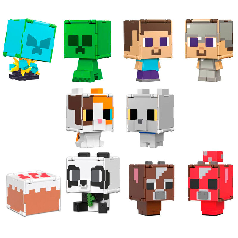 Imagen 1 de Figura Intercambiable Minecraft 9,5Cm Surtido