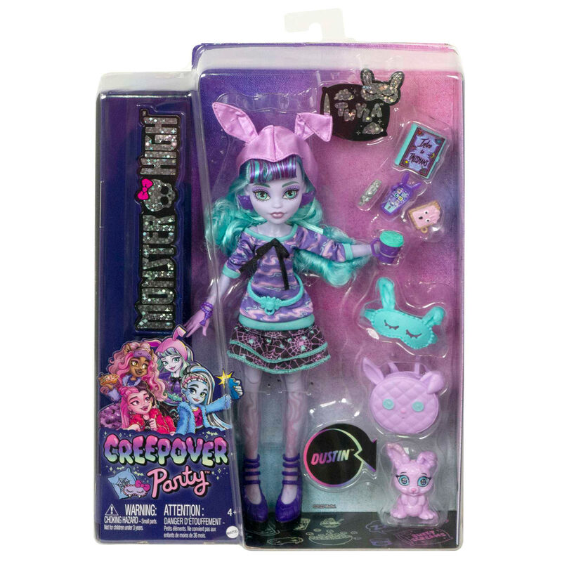 Imagen 1 - Muñeca Twyla Fiesta Pijama Monster High 25Cm