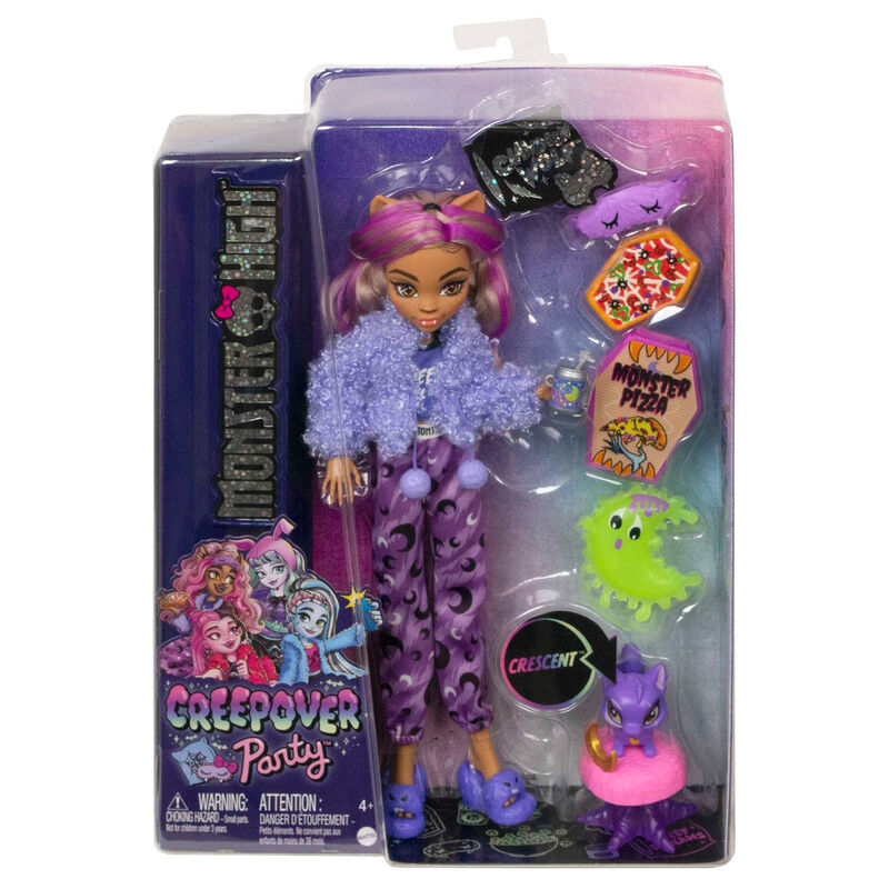 Imagen 1 - Muñeca Clawdeen Wolf Fiesta Pijama Monster High 25Cm