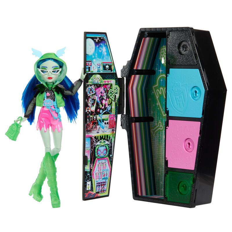 Imagen 1 de Muñeca Ghoulia Skullmate Secrets Neon Frights Monster High 25Cm