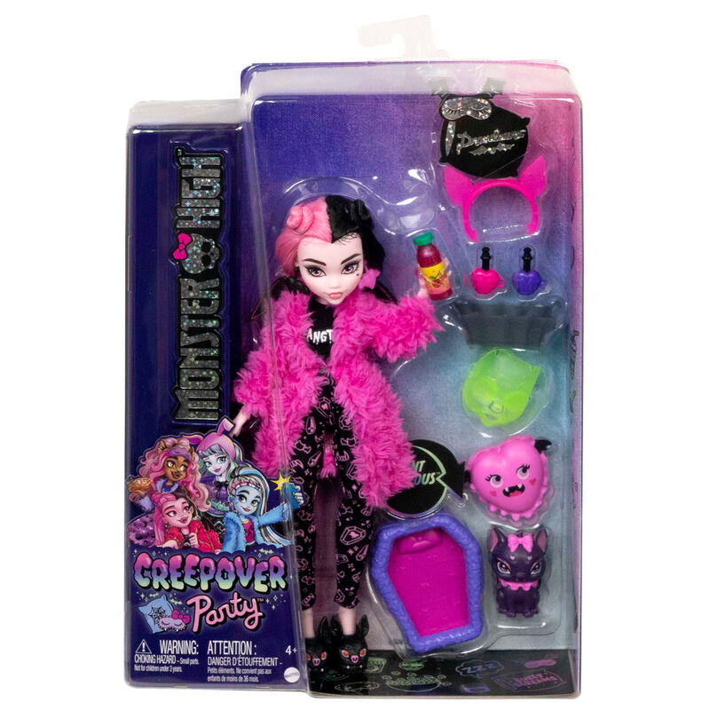 Imagen 1 - Muñeca Draculaura Fiesta Pijama Monster High 25Cm