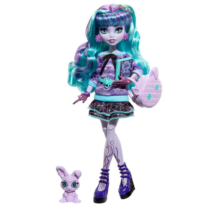 Imagen 2 - Muñeca Twyla Fiesta Pijama Monster High 25Cm