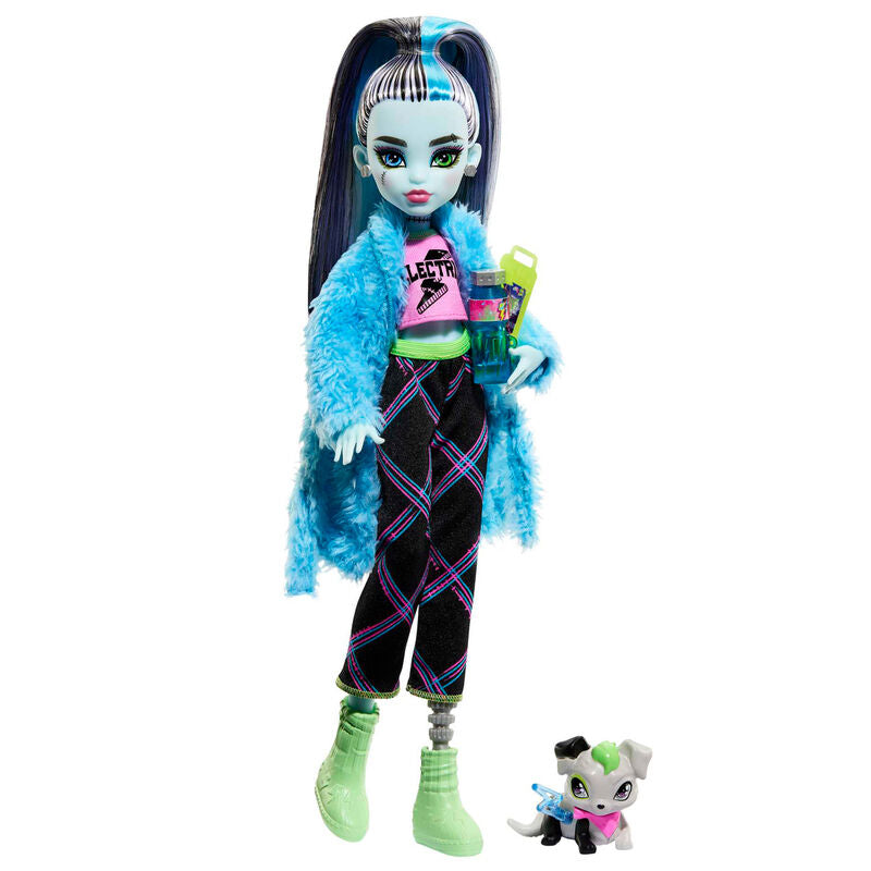 Imagen 2 - Muñeca Frankie Stein Fiesta Pijama Monster High 25Cm