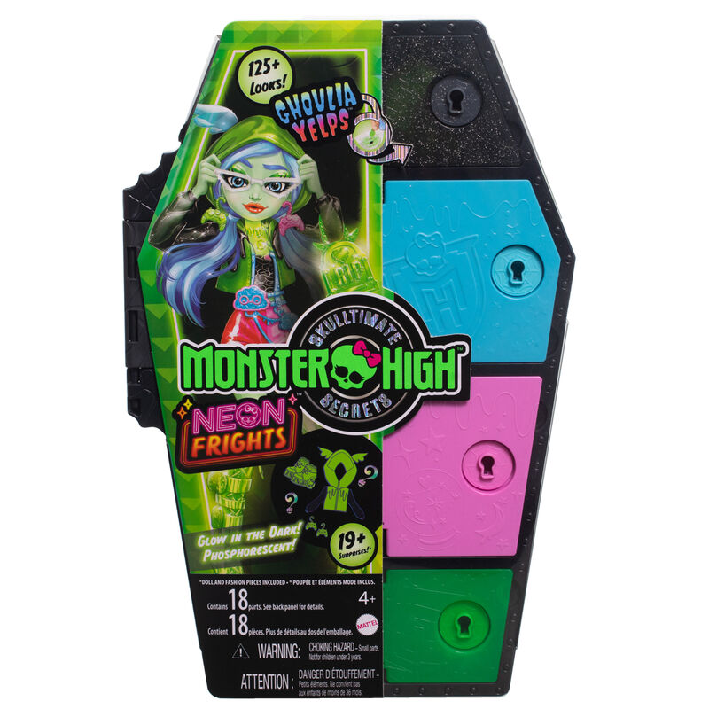 Imagen 2 de Muñeca Ghoulia Skullmate Secrets Neon Frights Monster High 25Cm