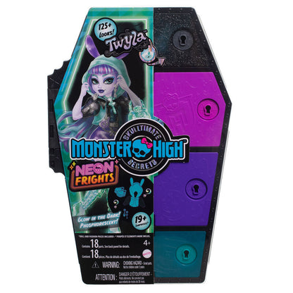 Imagen 2 de Muñeca Twyla Skullmate Secrets Neon Frights Monster High 25Cm