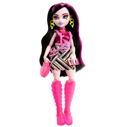 Imagen 6 de Muñeca Draculaura Skullmate Secrets Neon Frights Monster High 25Cm