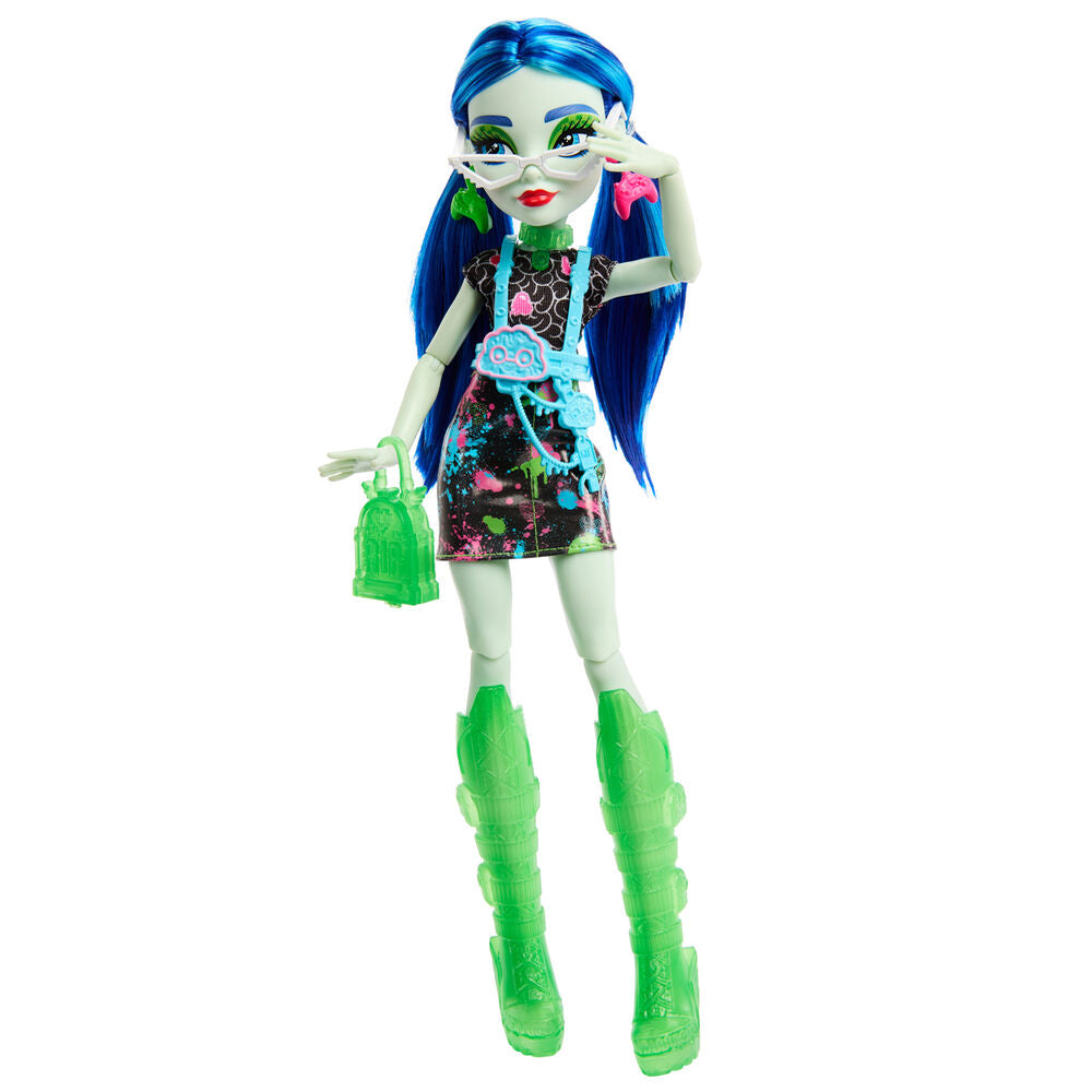 Imagen 6 de Muñeca Ghoulia Skullmate Secrets Neon Frights Monster High 25Cm