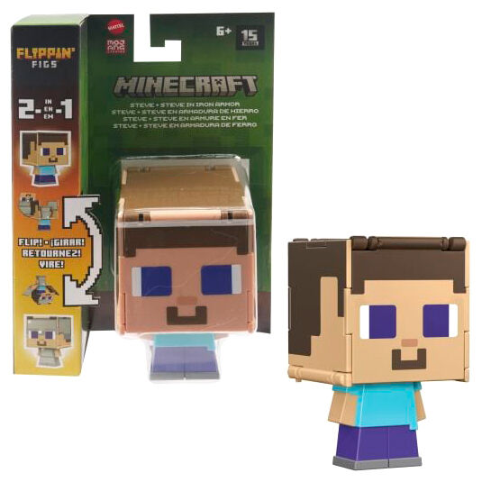 Imagen 14 de Figura Intercambiable Minecraft 9,5Cm Surtido