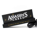 Imagen de Lampara Led Logo Assassins Creed parte de nuestra colección en Espadas y más, sitio oficial.