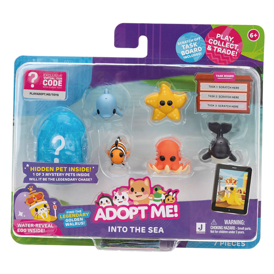 Imagen de Blister 6 Figuras Hacia El Mar Adopt Me! parte de nuestra colección en Espadas y más, sitio oficial.