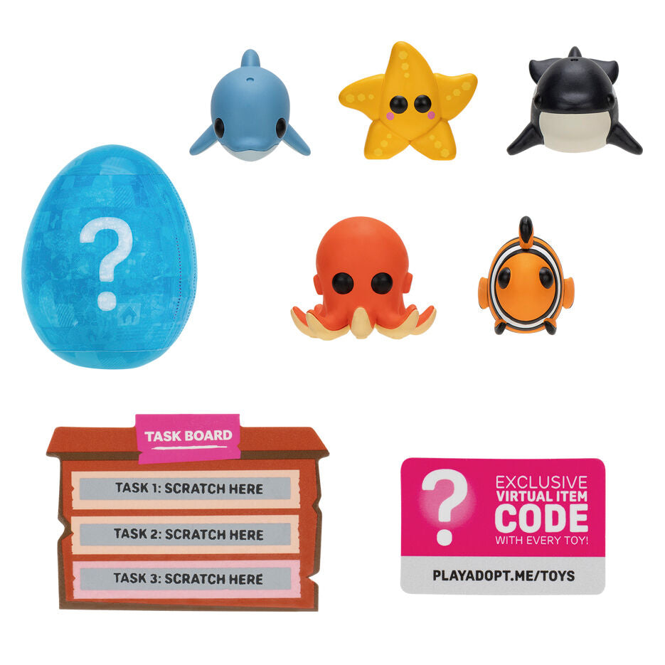 Imagen de Blister 6 Figuras Hacia El Mar Adopt Me! parte de nuestra colección en Espadas y más, sitio oficial.