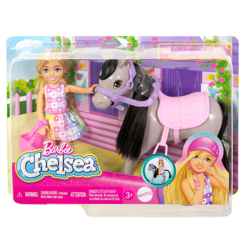 Imagen 1 - Muñeca Chelsea Y Su Poni Barbie