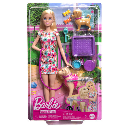Imagen 1 - Muñeca Paseadora De Perros Barbie