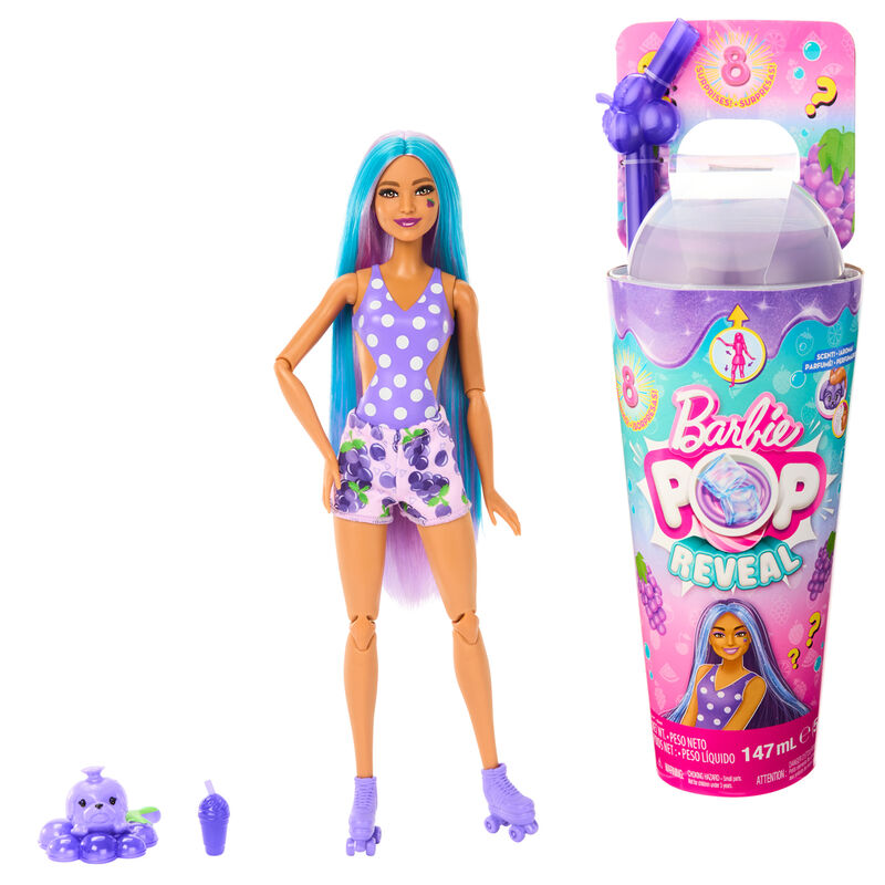 Imagen 1 de Muñeca Pop! Reveal Serie Frutas Uvas Barbie