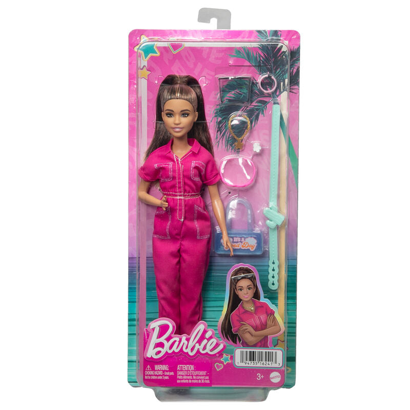 Imagen 1 - Muñeca Day &#38; Play Mono Rosa Barbie