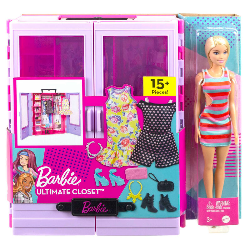 Imagen 1 - Muñeca Fashionista + Armario Portatil Barbie