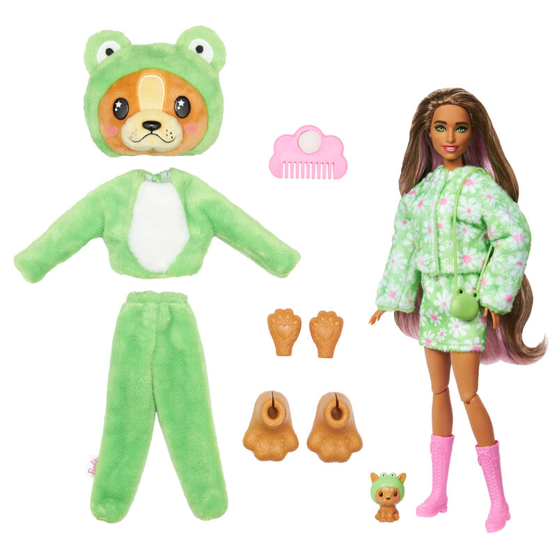 Imagen 2 - Muñeca Chelsea Cutie Reveal Serie Disfraces Perro Rana Barbie