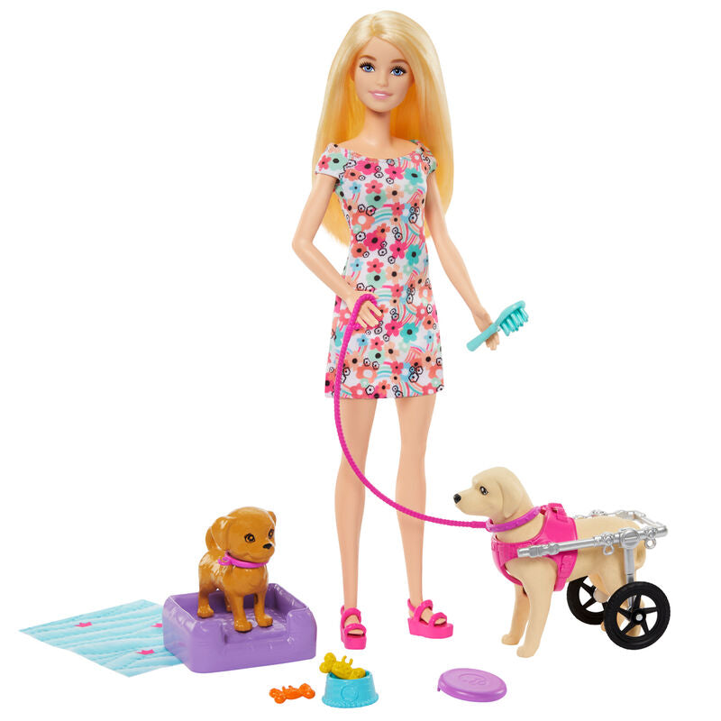 Imagen 2 - Muñeca Paseadora De Perros Barbie