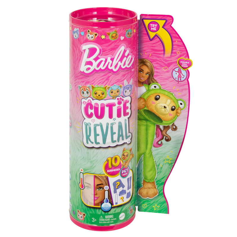 Imagen 6 - Muñeca Chelsea Cutie Reveal Serie Disfraces Perro Rana Barbie