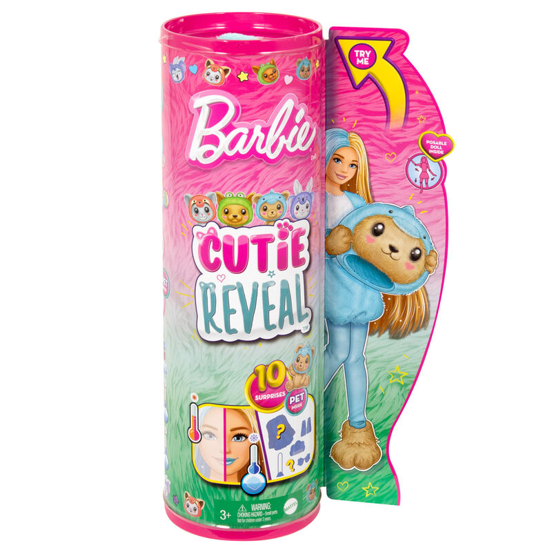 Imagen 6 de Muñeca Chelsea Cutie Reveal Serie Disfraces Osito Delfin Barbie