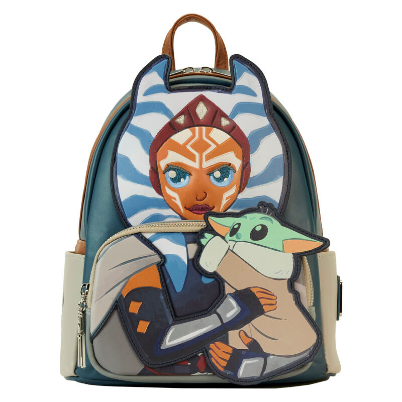 Imagen 1 de Mochila Ahsoka & Grogu The Mandalorian Star Wars Loungefly 26Cm