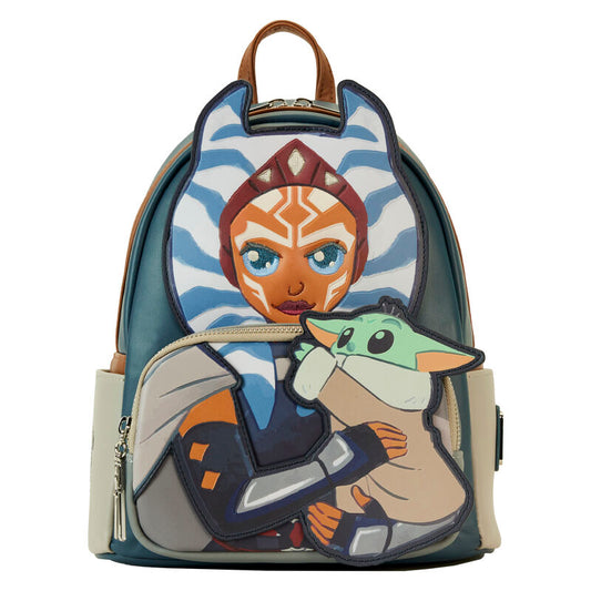 Imagen 1 de Mochila Ahsoka & Grogu The Mandalorian Star Wars Loungefly 26Cm