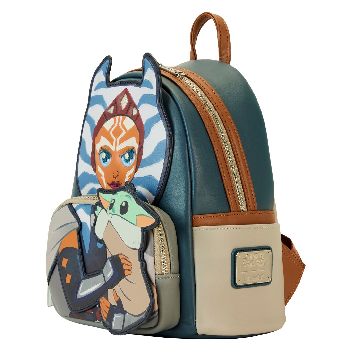 Imagen 2 de Mochila Ahsoka & Grogu The Mandalorian Star Wars Loungefly 26Cm