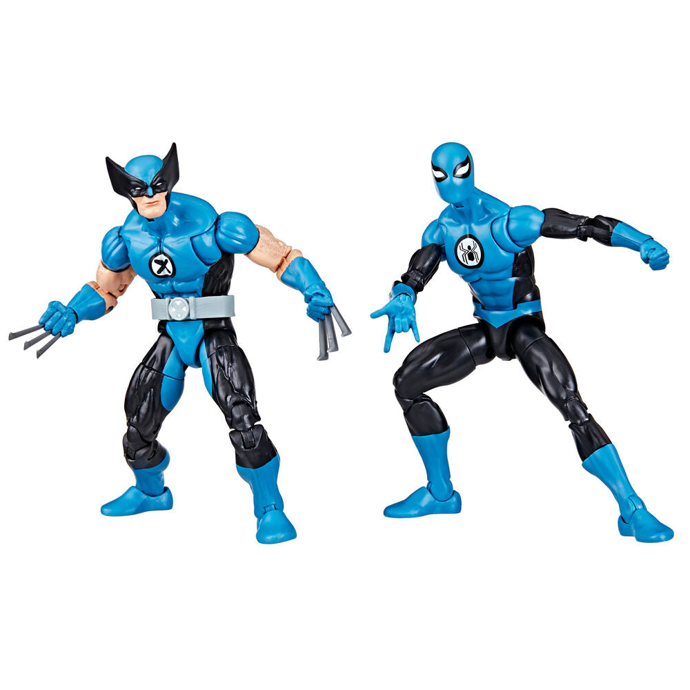 Imagen 3 de Blister 2 Figuras Wolverine Spiderman Los 4 Fantasticos Marvel