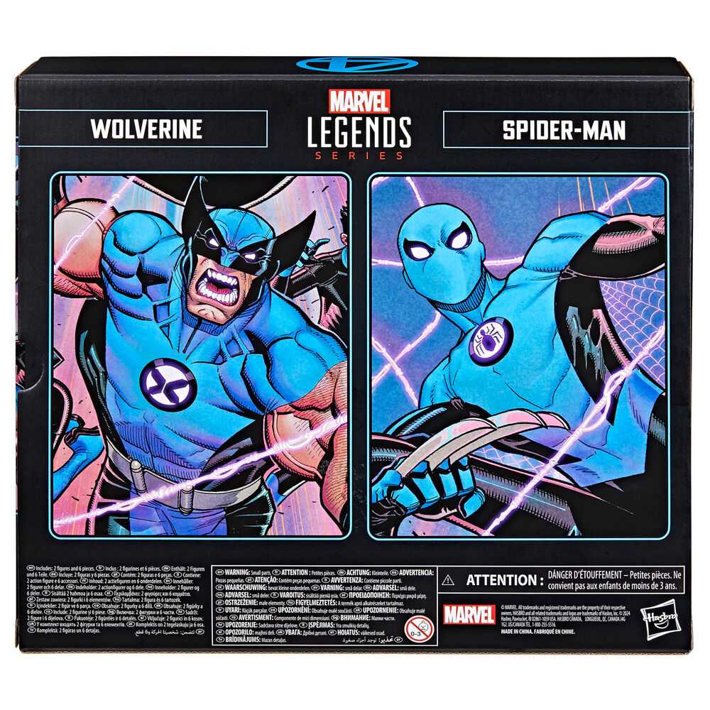 Imagen de Blister 2 Figuras Wolverine Spiderman Los 4 Fantasticos Marvel parte de nuestra colección en Espadas y más, sitio oficial.