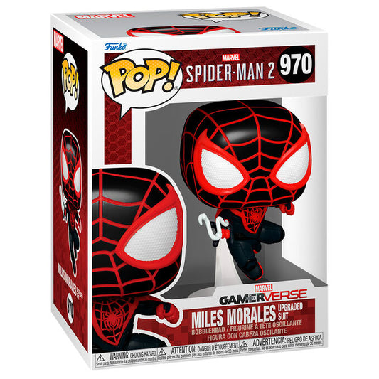 Imagen 1 de Figura Pop Marvel Spiderman 2 Miles Morales Upgraded Suit