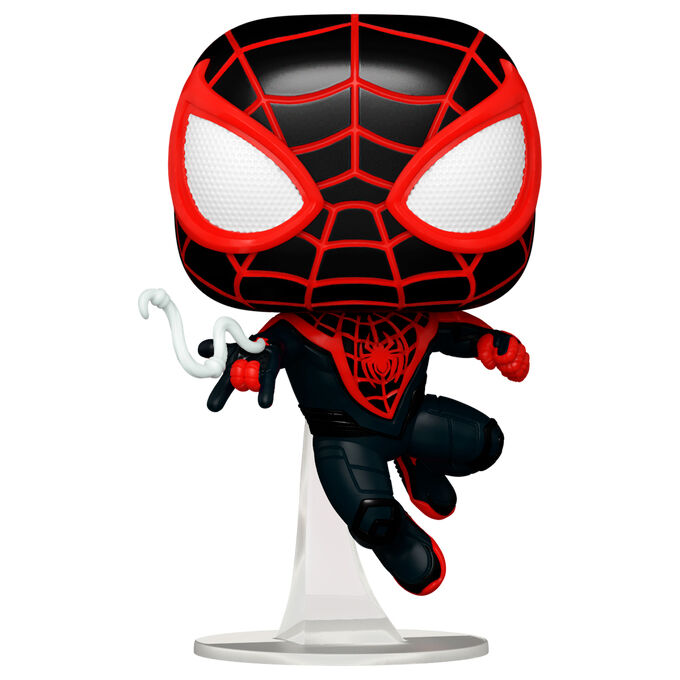 Imagen 2 de Figura Pop Marvel Spiderman 2 Miles Morales Upgraded Suit