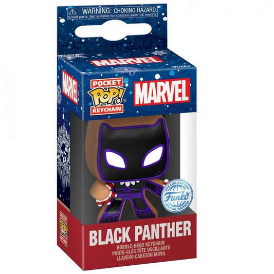 Imagen 1 de Llavero Pocket Pop Marvel Holiday Black Panther Exclusive