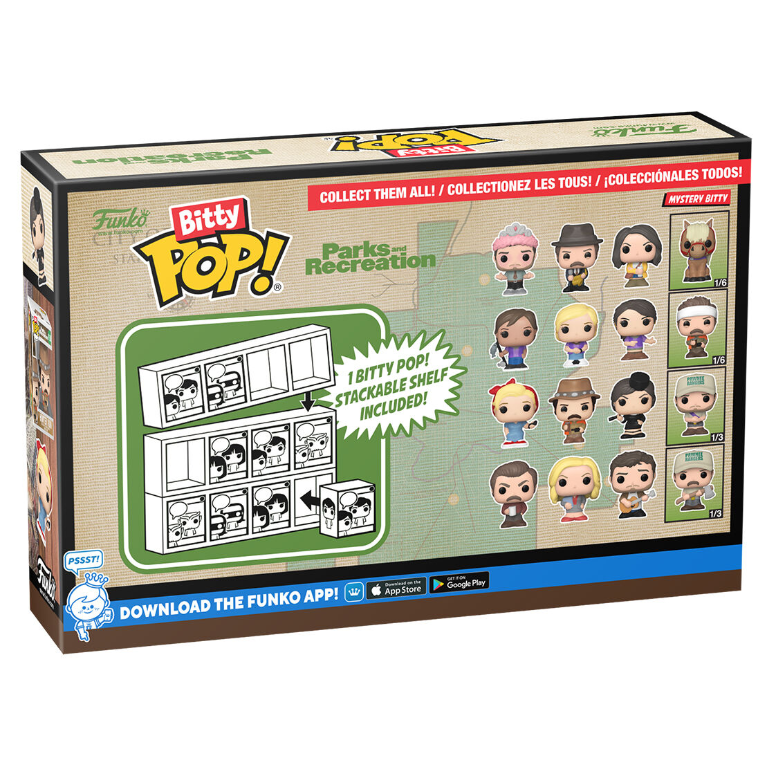 Imagen 4 de Blister 4 Figuras Bitty Pop Park And Recreation Andy