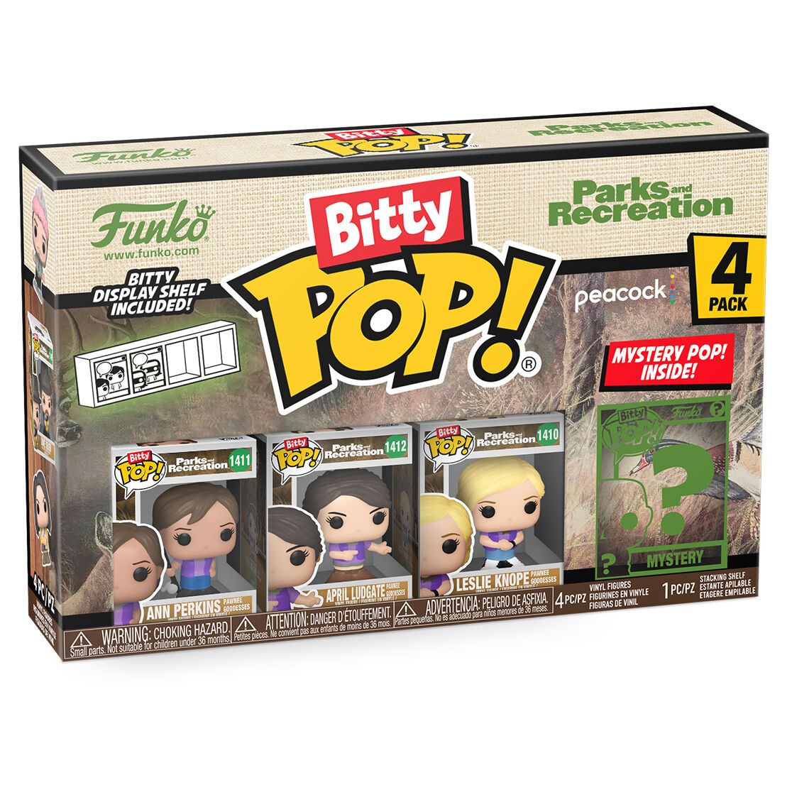 Imagen 2 de Blister 4 Figuras Bitty Pop Park And Recreation Goddess