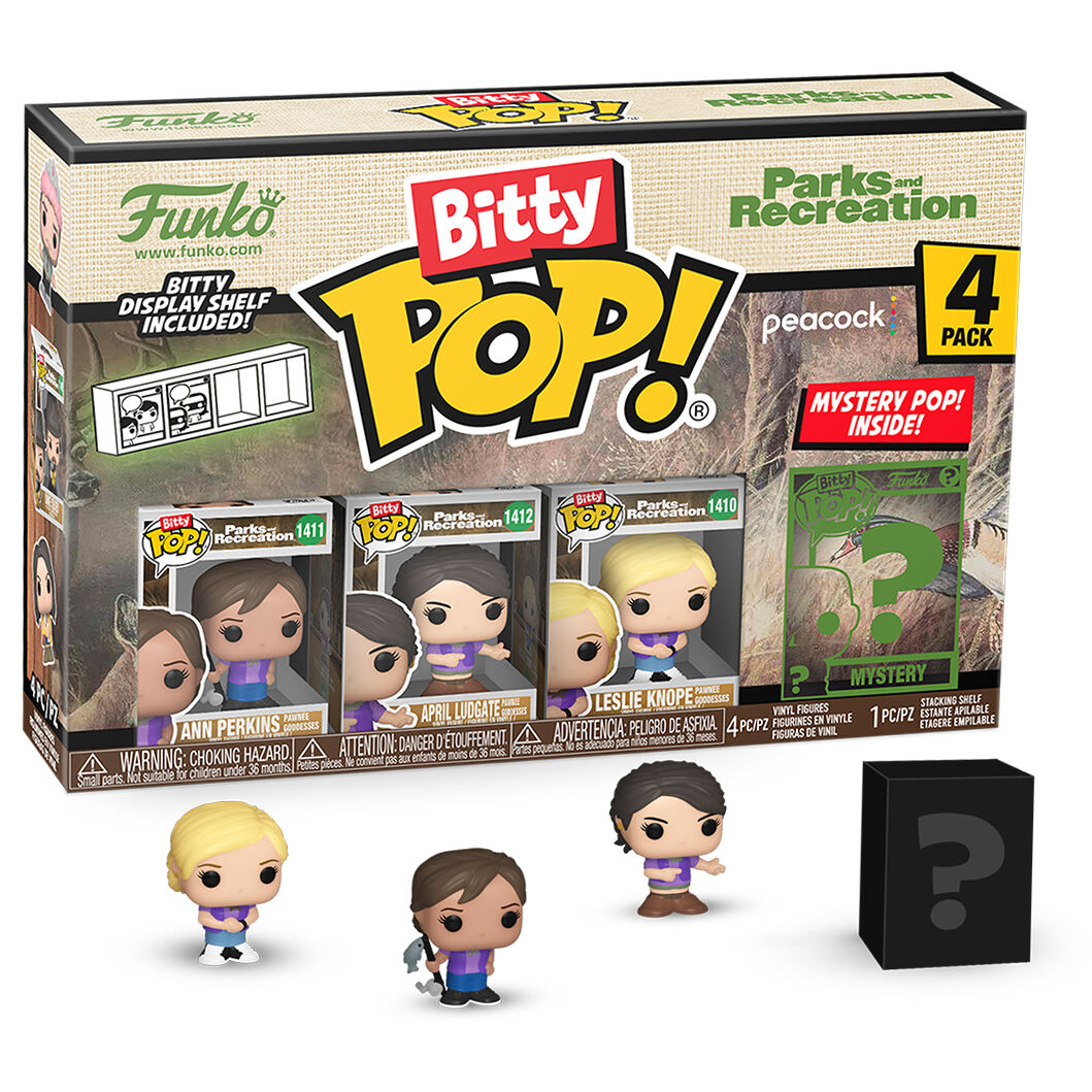 Imagen 1 - Blister 4 Figuras Bitty Pop Park And Recreation Goddess